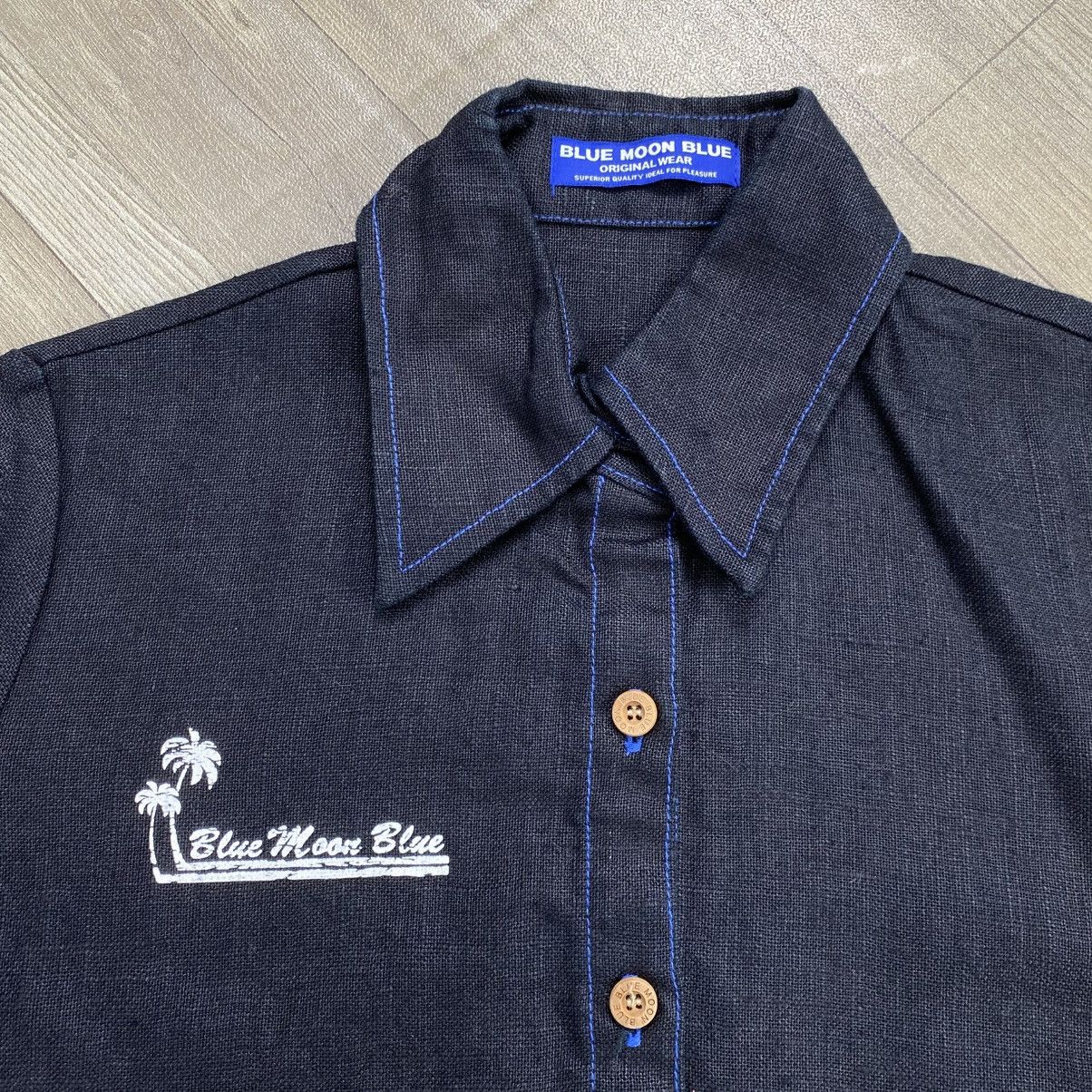 Sun Surf 2000s Blue Moon Blue Florals Hawaiian Shirt Size US S / EU 44-46 / 1 - 10 Thumbnail