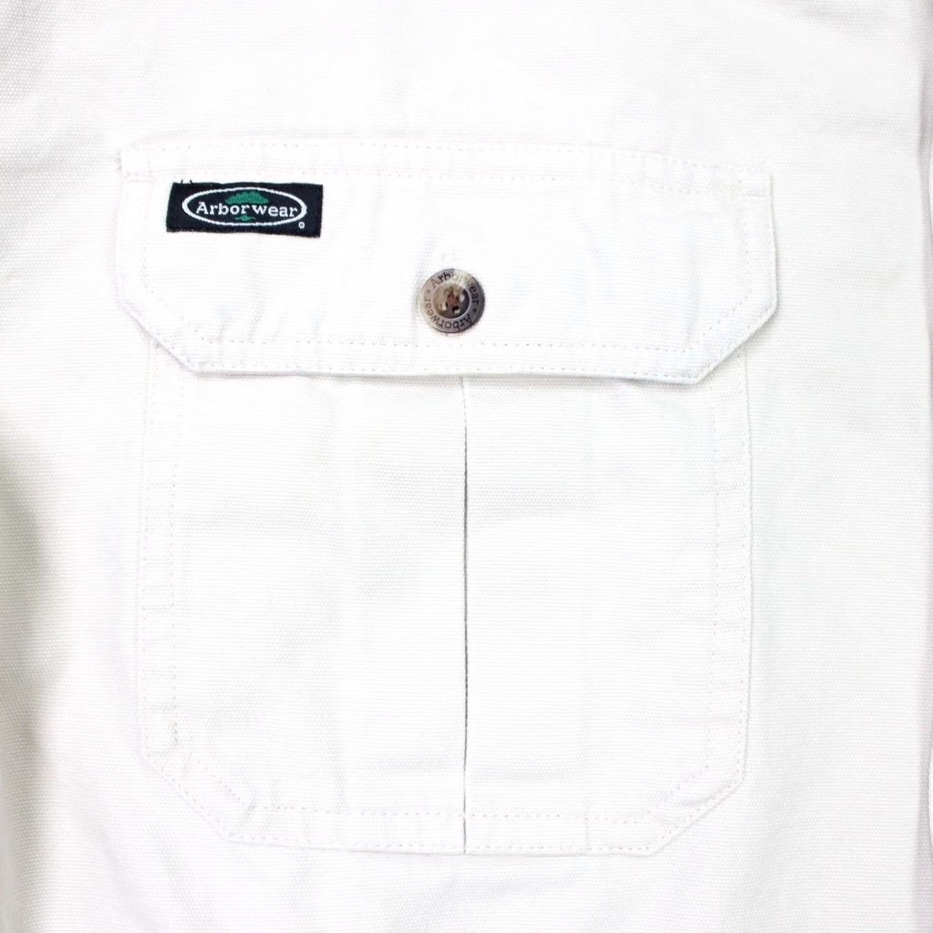 Vintage Arborwear Shirt Men Large Beige Cotton Double Pocket Long Sleeve Rugged Workwear Size US L / EU 52-54 / 3 - 4 Thumbnail