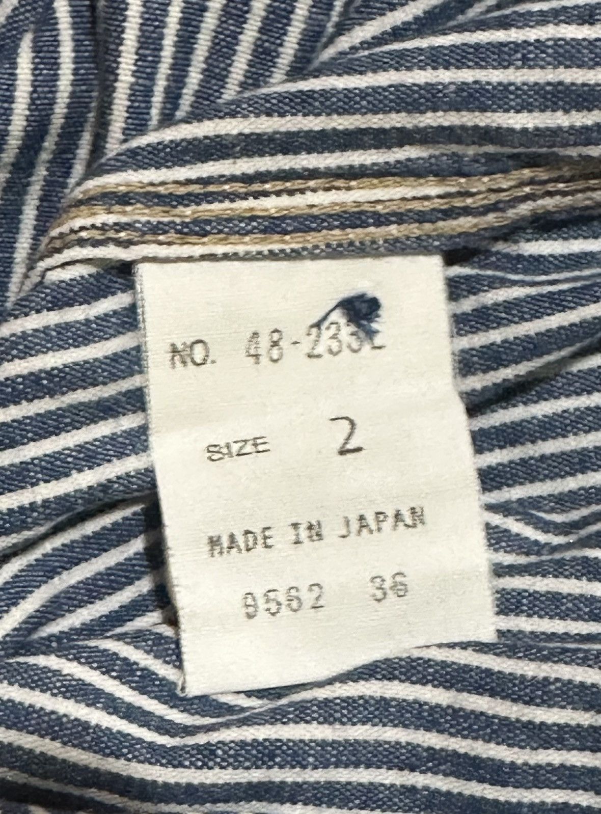 Japanese Brand DOMINGO X OMNIGOD HICKORY SHIRT Size US M / EU 48-50 / 2 - 6 Thumbnail