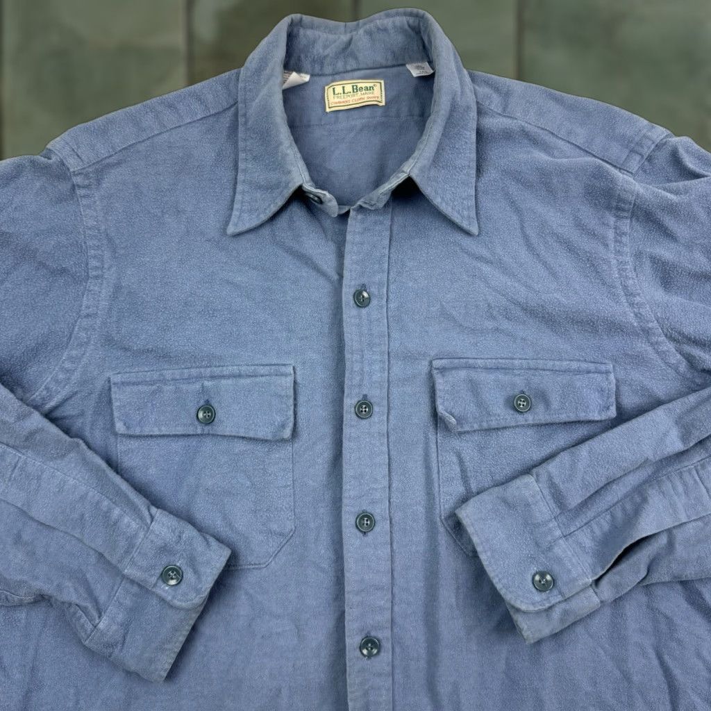 Vintage VINTAGE L.L. Bean Button-Up Shirt Adult XL Blue Outdoor Casual 90s Mens Size US XL / EU 56 / 4 - 1 Thumbnail