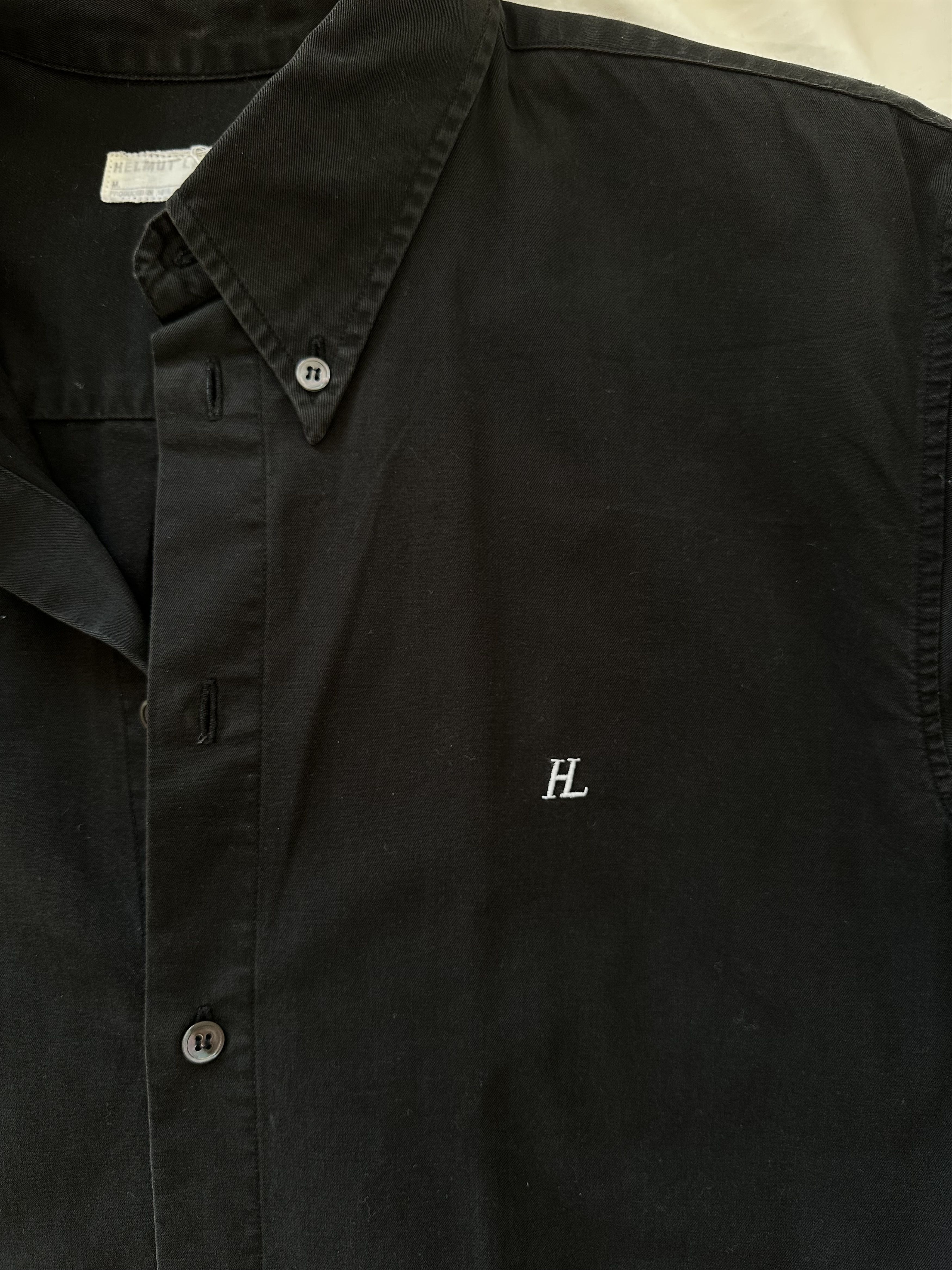 Helmut Lang Helmut Lang - 90’s Embroidered « HL » Button Up Size US L / EU 52-54 / 3 - 4 Thumbnail