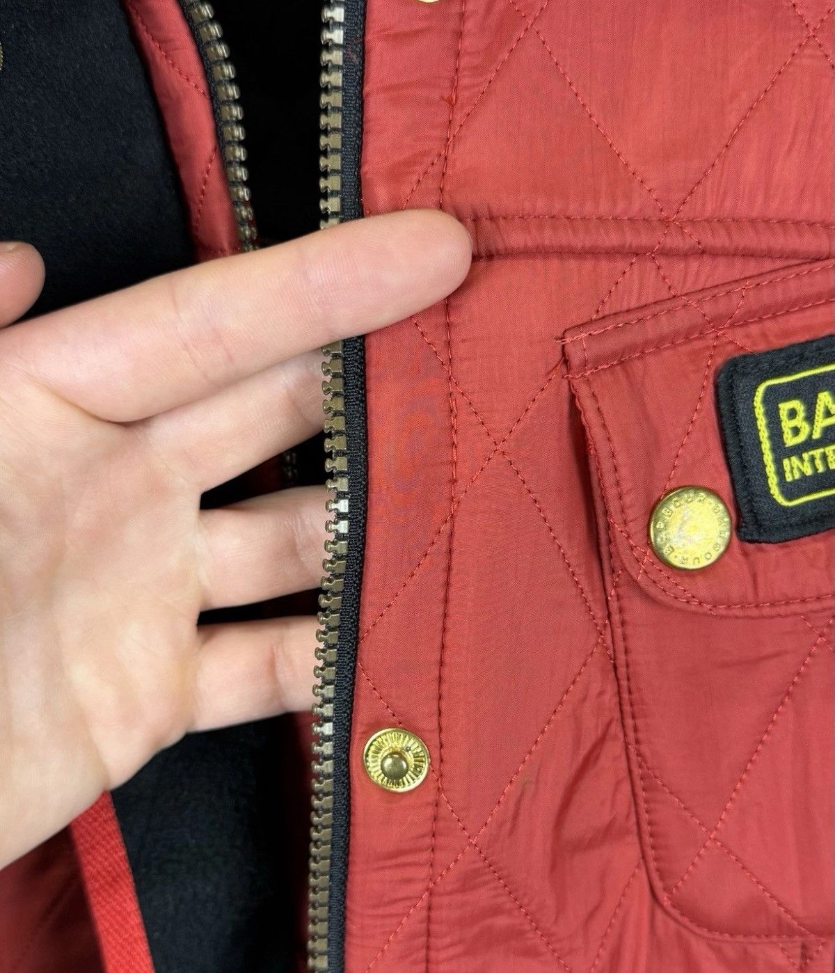 Barbour Barbour International Quilted Full Zip Jacket Women’s Red Size M / US 6-8 / IT 42-44 - 9 Thumbnail