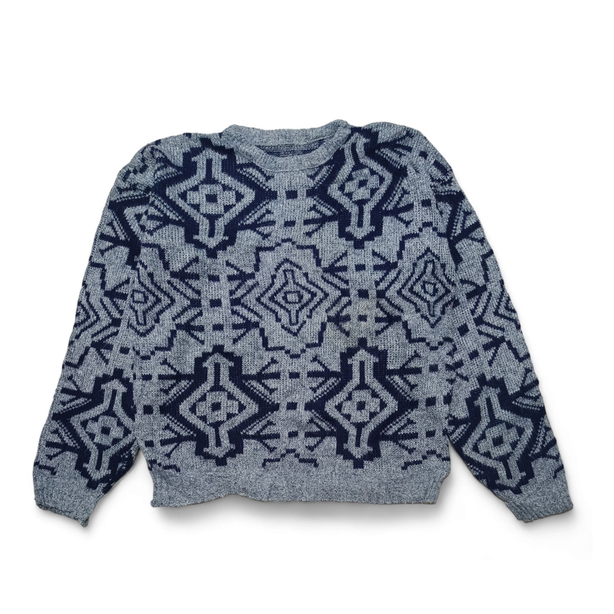 Vintage 90s Aztec Western Navajo Ethnic Motifs Knit Sweater