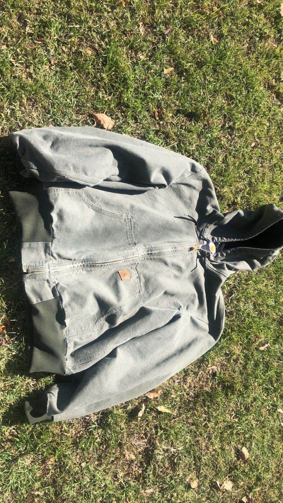 image of Y2K Carhartt Jacket in Green, Men's (Size Large)