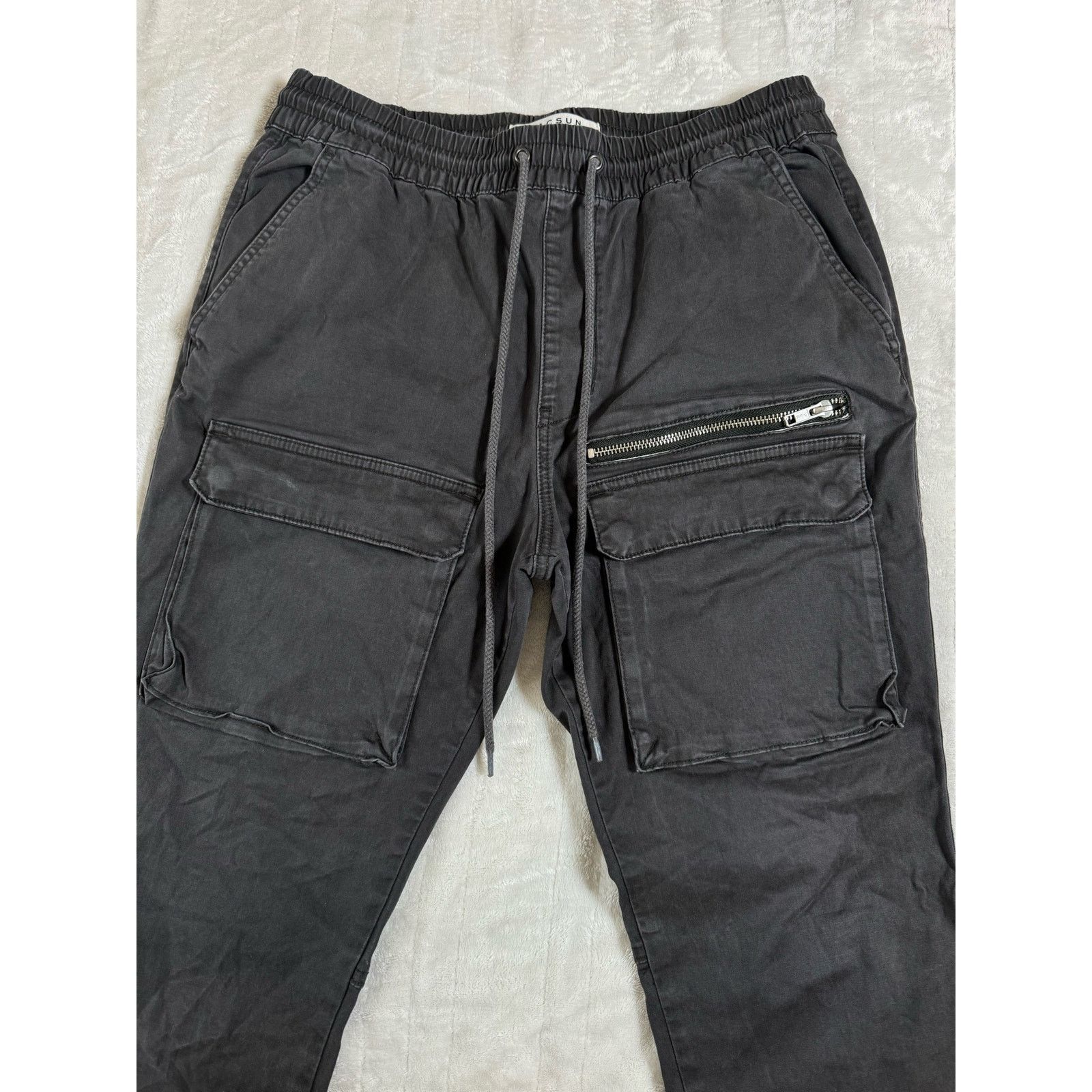 Pacsun PacSun Utility Black Slim Cargo Light Gray Jogger Men’s M Size US 30 / EU 46 - 3 Thumbnail