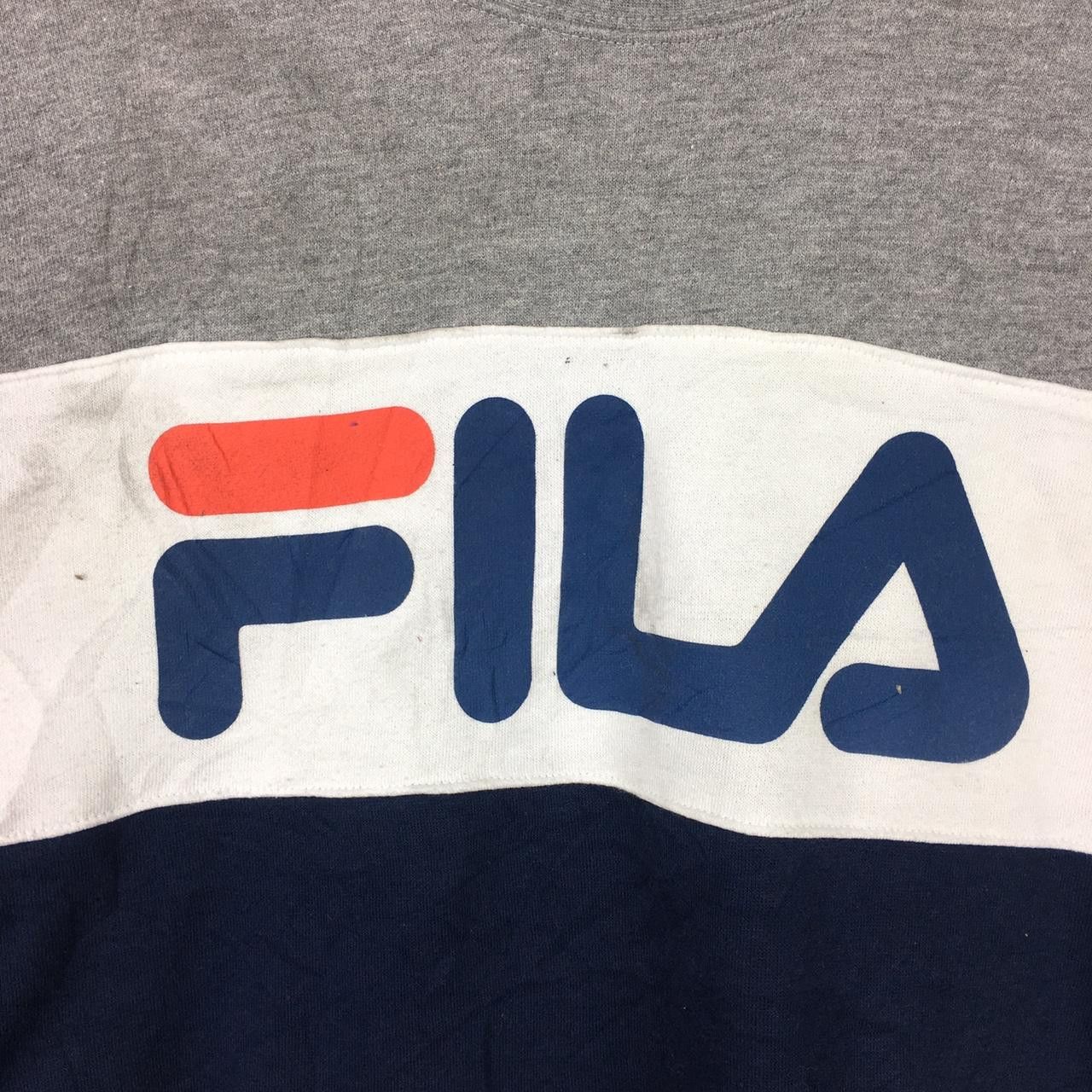 Fila Vintage FILA ITALIA Big Logo Navy Blue Crewneck Sweater Size US L / EU 52-54 / 3 - 2 Thumbnail