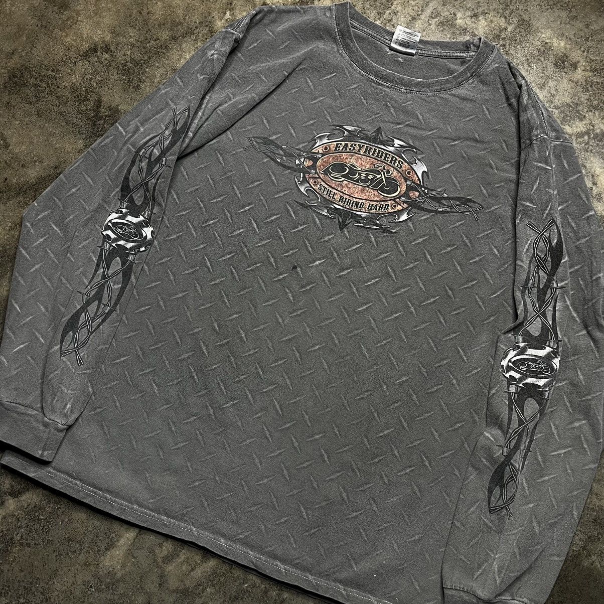 Vintage vintage easyriders choppers longsleeve steel tshirt Size US XL / EU 56 / 4 - 4 Thumbnail