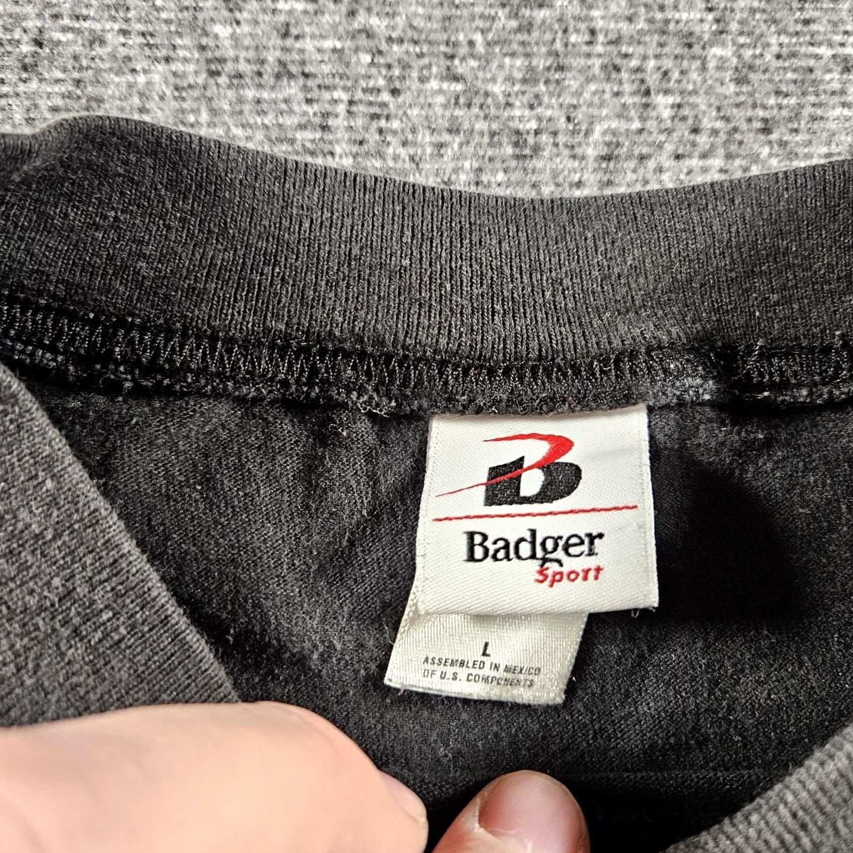 Vintage Hummer Shirt Mens Large Black Long Sleeve Like Nothing Else Graphic Badger Sport Size US L / EU 52-54 / 3 - 4 Thumbnail