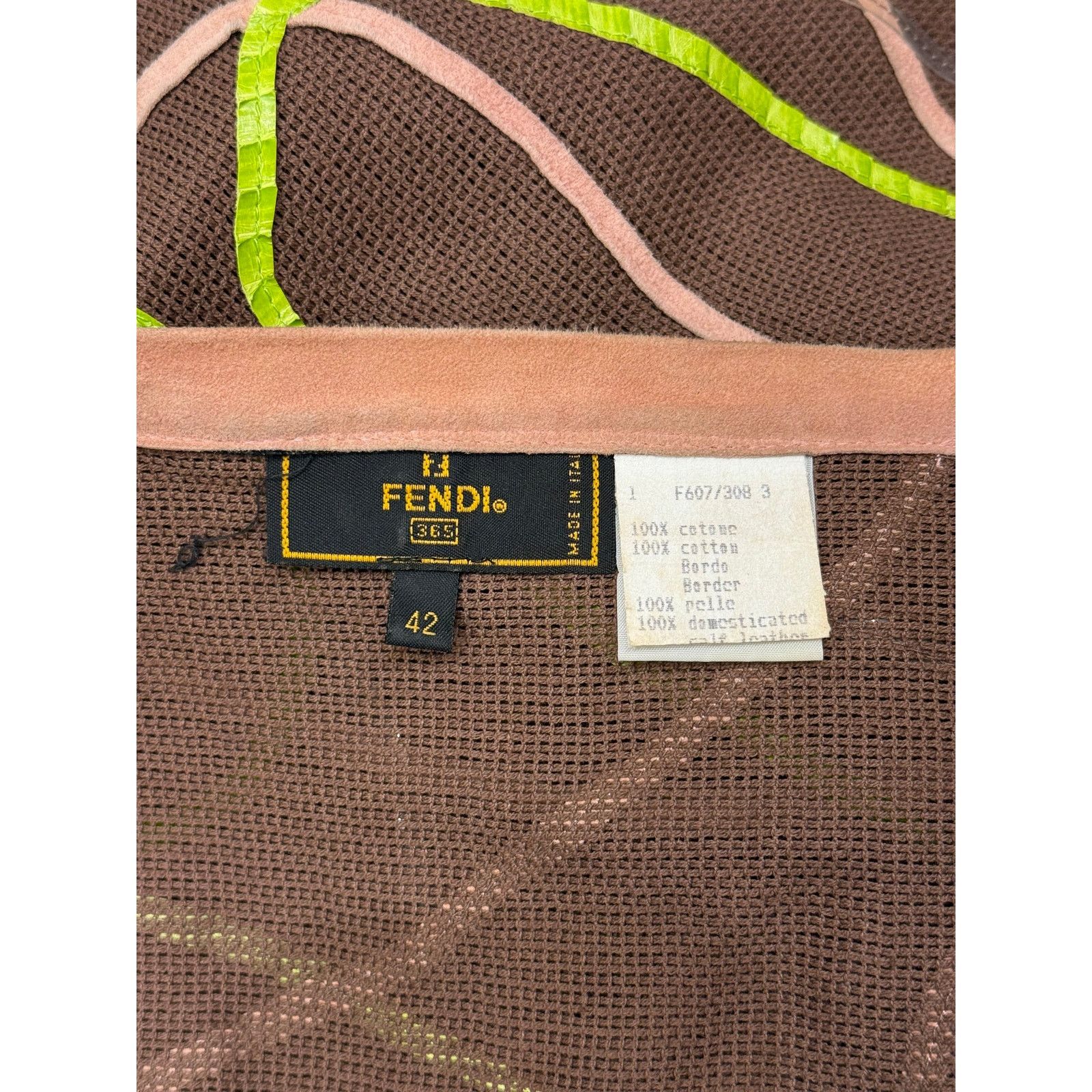 Fendi 1990s Fendi snakeskin details midi skirt Size 28" / US 6 / IT 42 - 7 Thumbnail