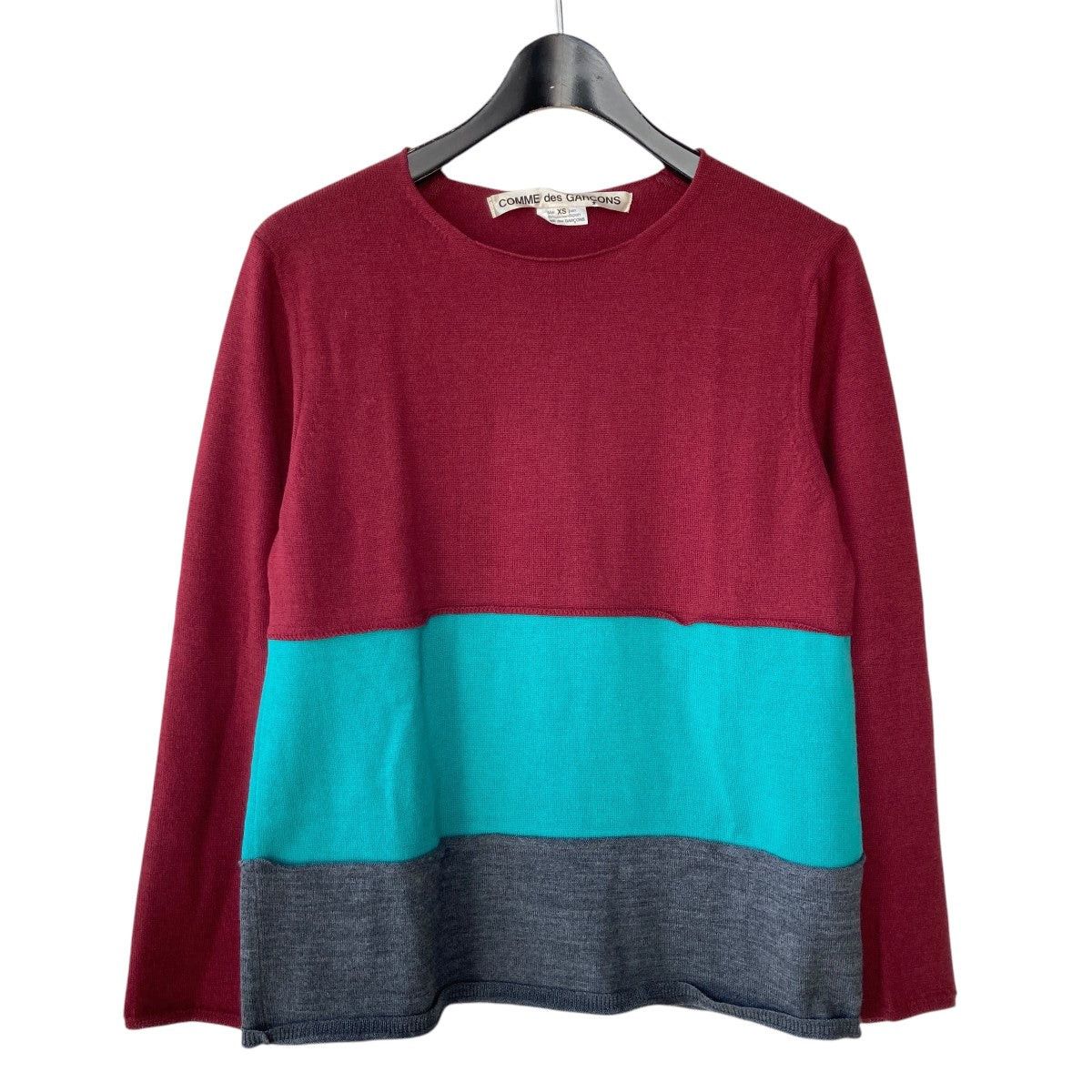 AW20 Patchwork Wool Knit Sweater