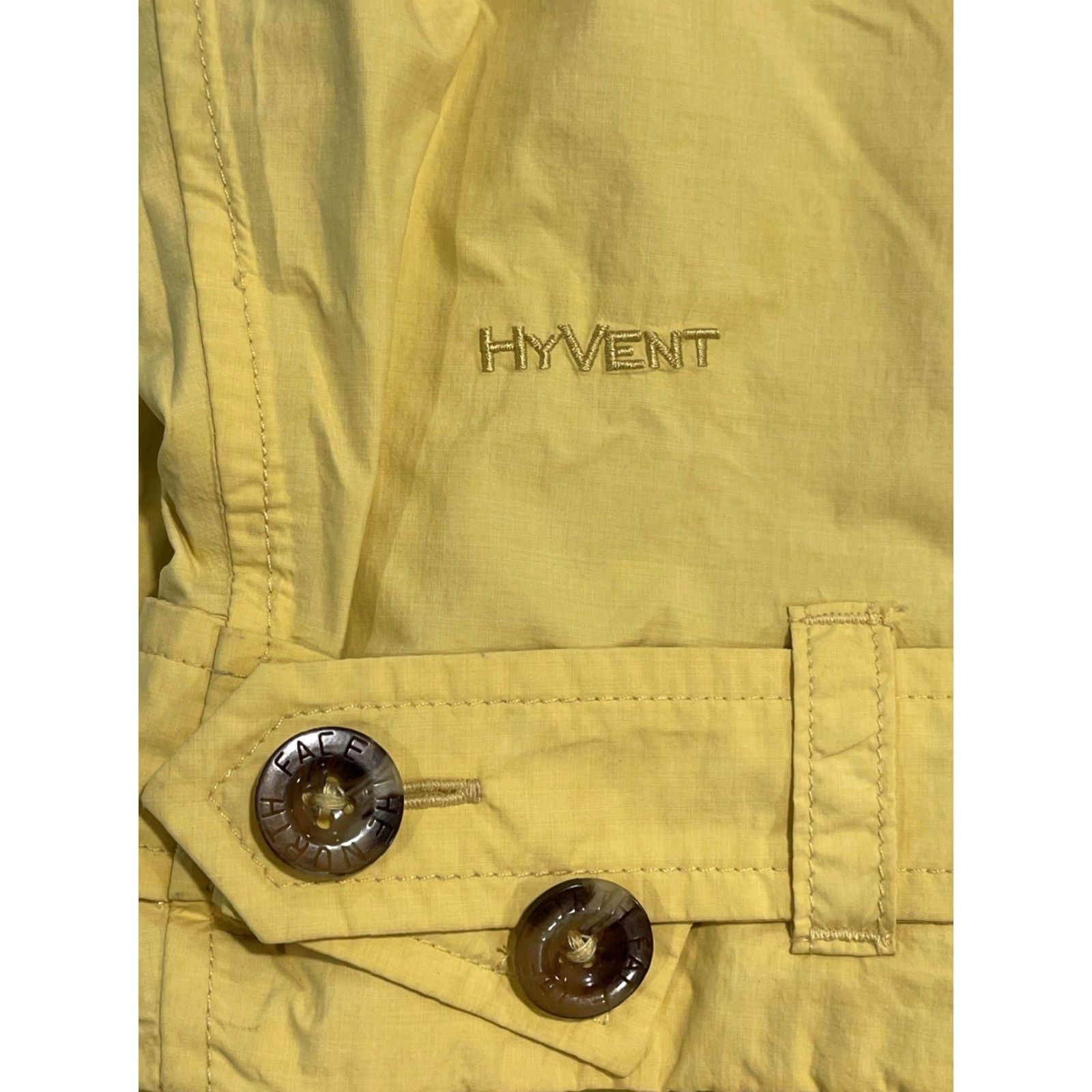 The North Face The North Face Womens Jacket Pea Coat Solid Yellow HyVent Button Front Zip Mid-Length Regular M) Size M / US 6-8 / IT 42-44 - 2 Thumbnail