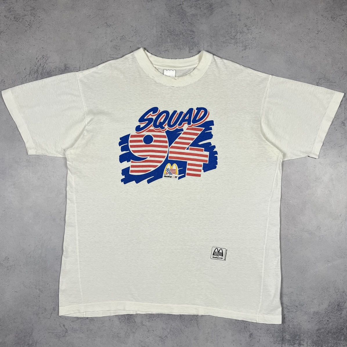 Vintage Vintage Fifa World Cup Squad 94 McDonalds tee 1992 Size US XL / EU 56 / 4 - 4 Thumbnail