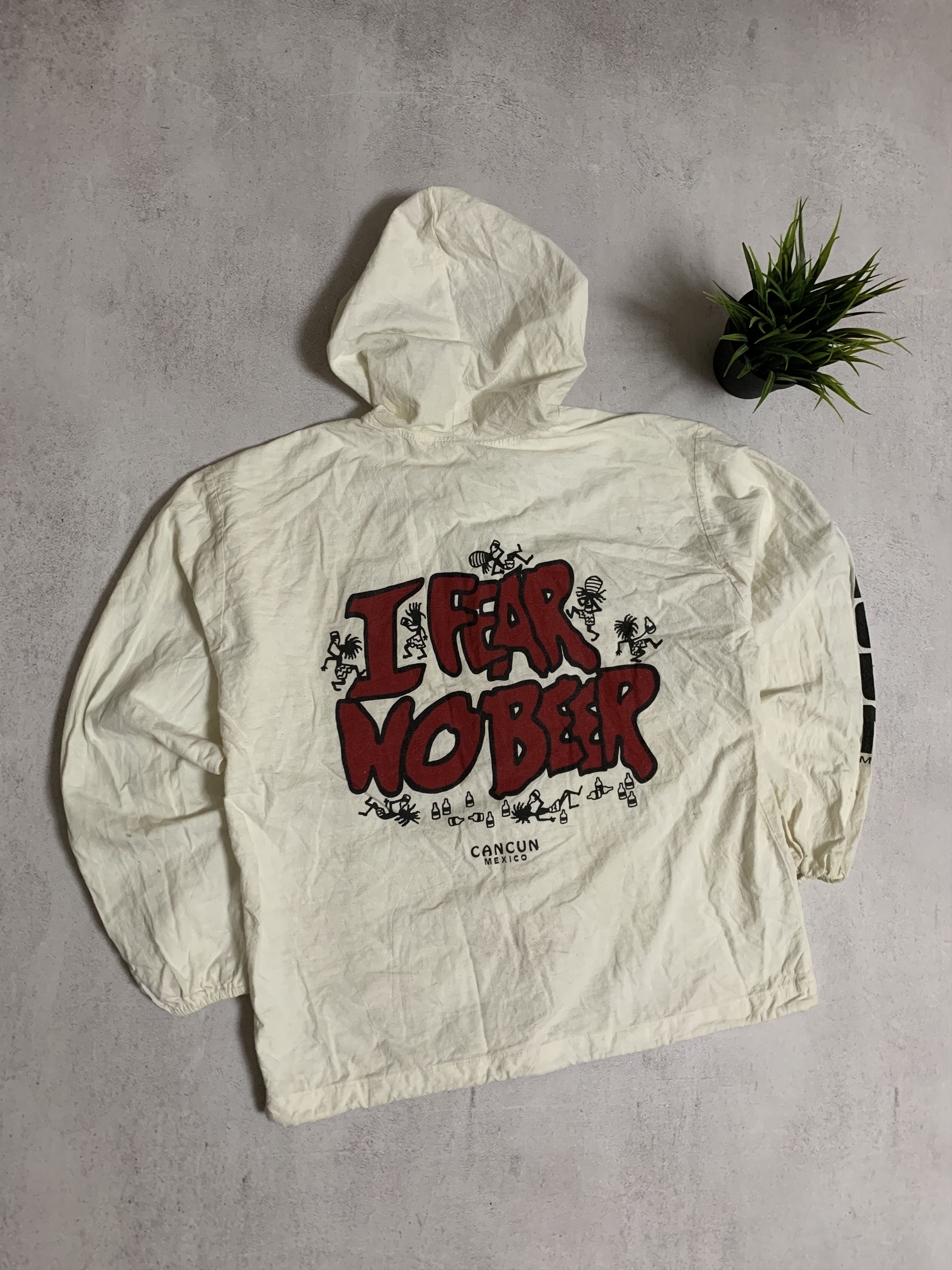 Vintage Vintage I Fear No Bear Mexico Jacket Windbreaker Baggy 90s Size US S / EU 44-46 / 1 - 11 Thumbnail