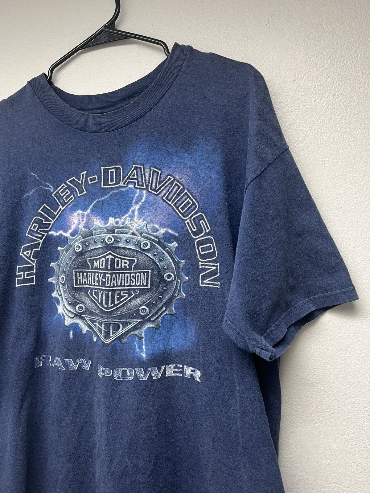Harley Davidson Harley Davidson Las Vegas Raw Power Lightning Gear Tshirt Size US XL / EU 56 / 4 - 4 Thumbnail