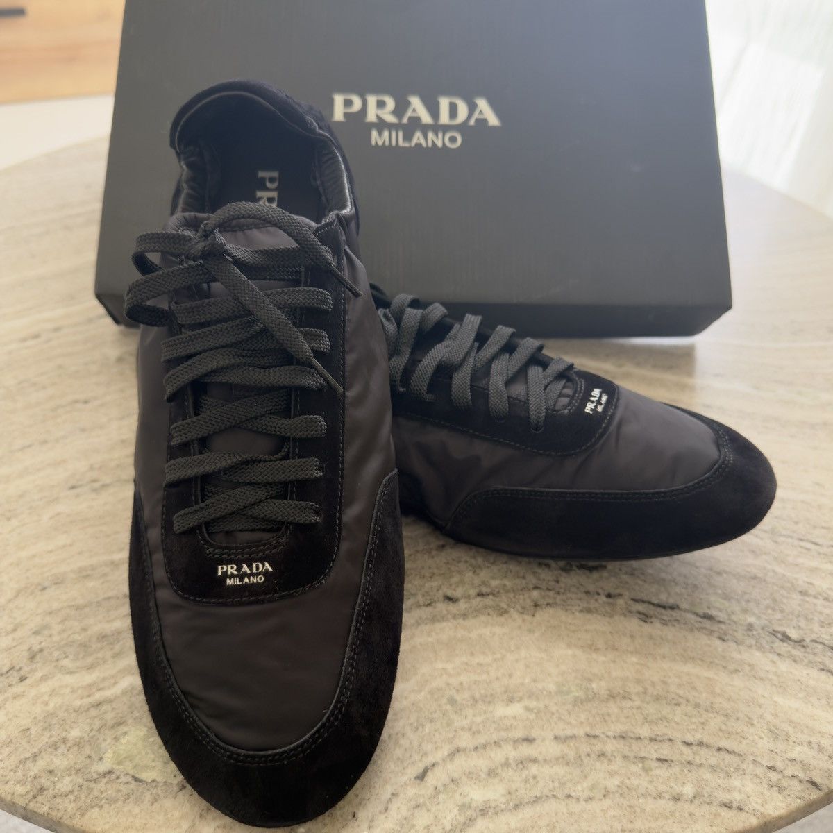 Prada Prada Collapse Re-Nylon/Suede Sneakers 🚫READ DESCRIPTION🚫 Size US 11 / EU 44 - 3 Thumbnail