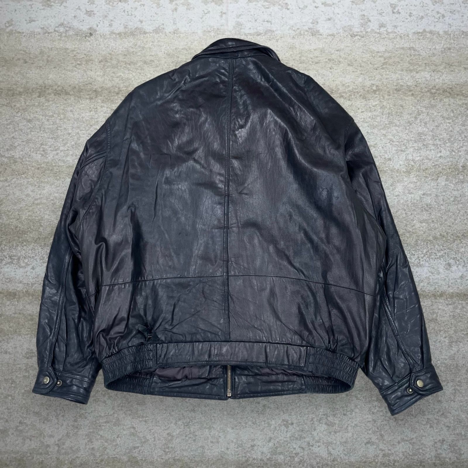 Vintage Vintage 90s J Park Collection Leather Jacket Mens 2XL Black Size US XXL / EU 58 / 5 - 3 Thumbnail