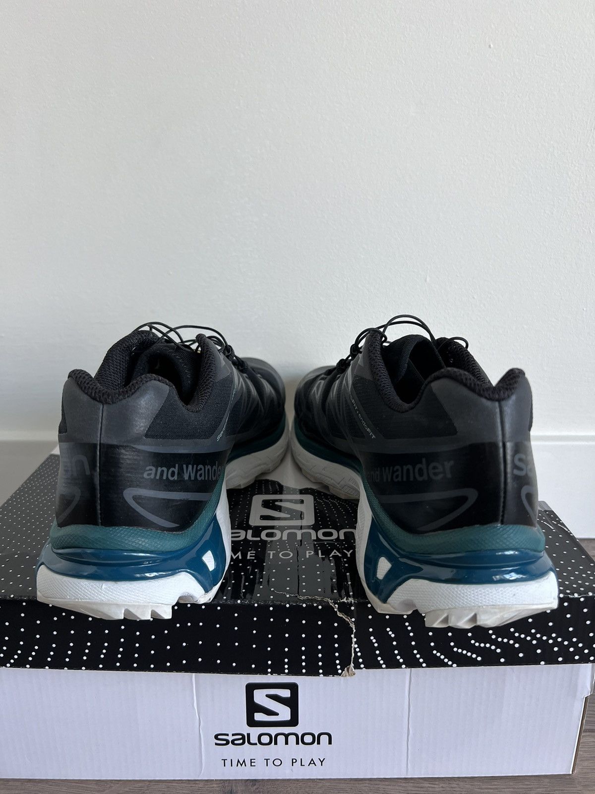 And Wander × Salomon And Wander x Salomon XT-6 Black Deep Teal 11 Size US 11 / EU 44 - 6 Thumbnail