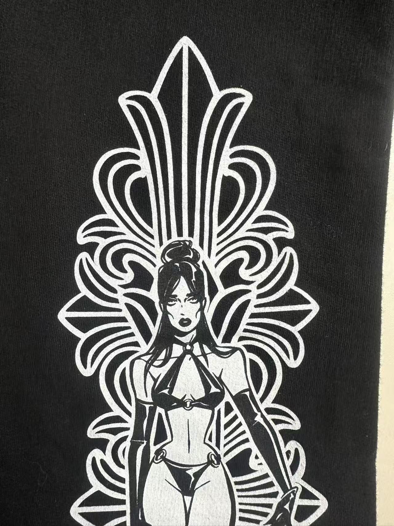 Chrome Hearts Chrome Hearts Deadly Doll Dagger Logo Sweatpants Size 35" - 9 Thumbnail
