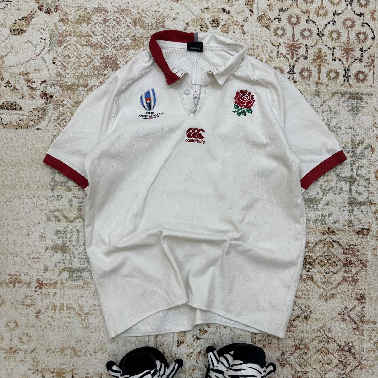 Canterbury of New Zealand Vintage Canterbury World Cup Japan 2016 Polo England Size US L / EU 52-54 / 3 - 1 Thumbnail