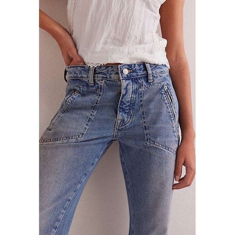 Free People NWT We The Free Carnivale Bootcut Jeans $148 Sz 31 Whiskey Size 31" - 3 Thumbnail
