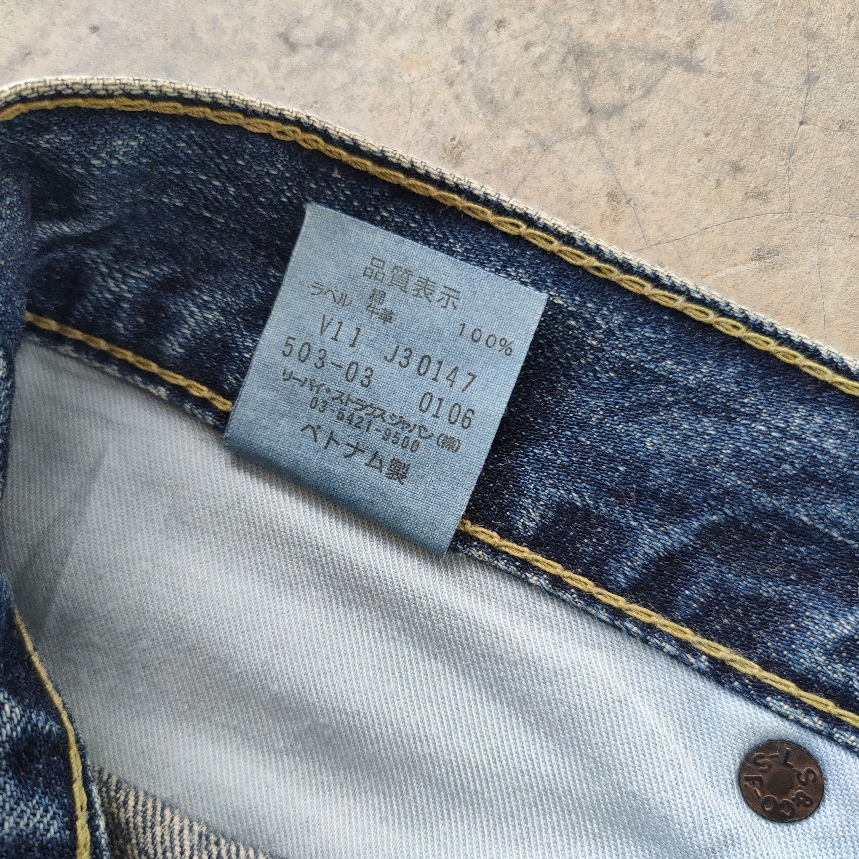 Levi's × Vintage W34 VINTAGE LEVI'S 503 DISTRESSED FADED JEANS DENIM PANTS Size US 34 / EU 50 - 13 Thumbnail