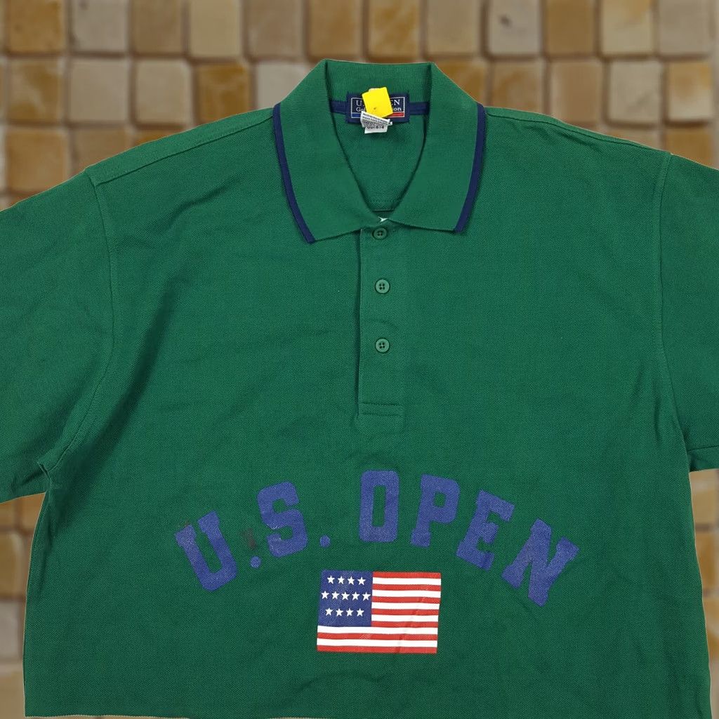 Vintage VINTAGE US Open Golf Green Striped Polo Shirt Mens Large Polo Shirt Size US L / EU 52-54 / 3 - 1 Thumbnail