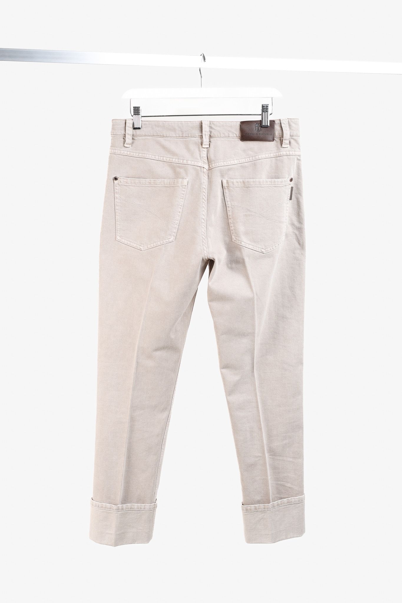Brunello Cucinelli Brunello Cucinelli AW23 Monili-Bead Straight Leg Jeans Size 28" / US 6 / IT 42 - 2 Thumbnail