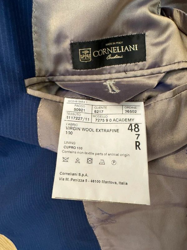 Corneliani Corneliani Italy Academy Suit Virgin Wool 48 like new Size 48R - 11 Thumbnail