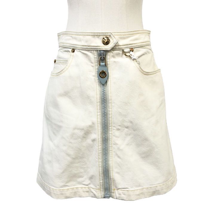 Louis Vuitton Louis Vuitton Cotton Mini Skirt Size 38 Size 26" / US 2 / IT 38 - 1 Thumbnail