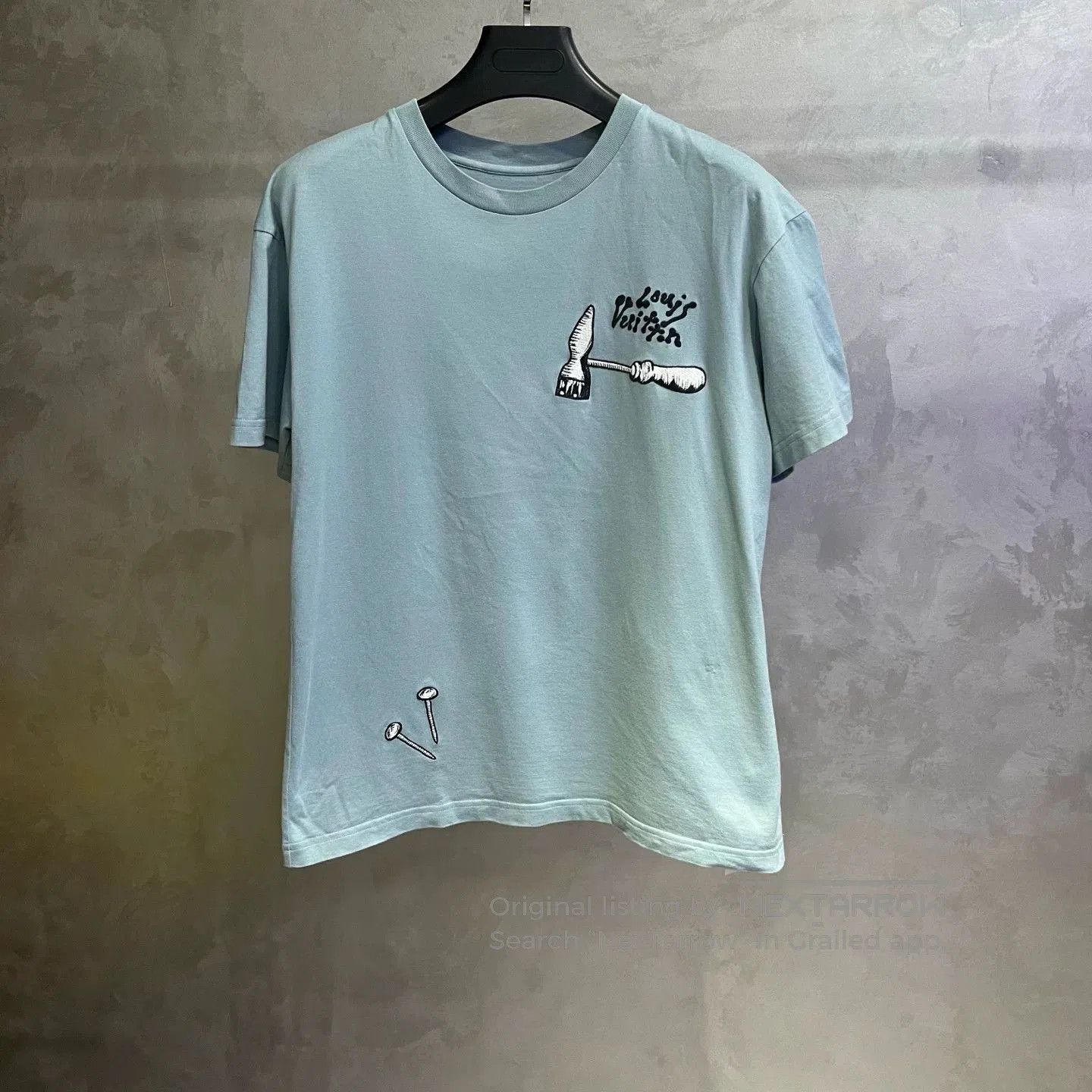 Louis Vuitton Louis Vuitton Blue Tool Embroidery T. Size US S / EU 44-46 / 1 - 1 Thumbnail