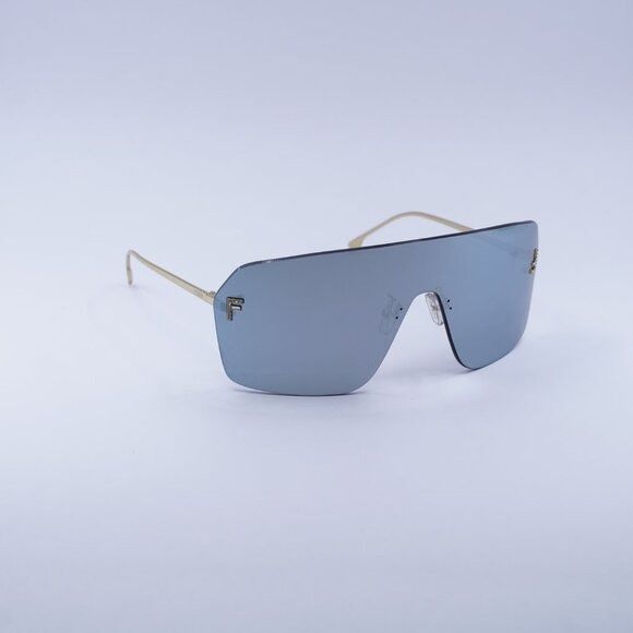 Fendi Fendi FE4121US 30X Sunglasses Endura Gold Shield Frame, Blue Size ONE SIZE - 4 Thumbnail