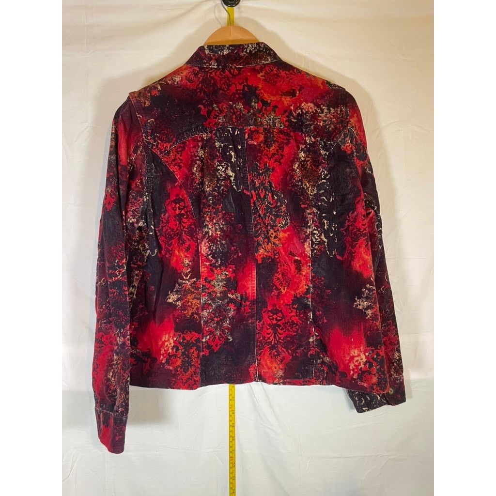 Other Christopher & Banks Womens Red Corduroy Blazer Size Medium Size M / US 6-8 / IT 42-44 - 4 Thumbnail