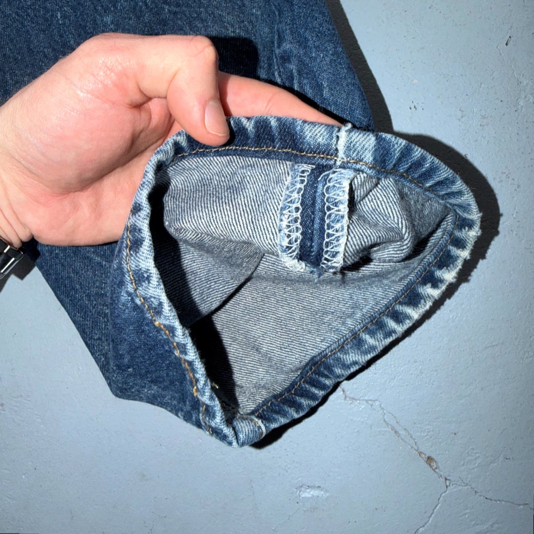 Levi's Levis 501 Vintage Jeans 501 Levi's Straight Leg 34x33 Blue Med Wash 90s Mens Regular Size US 34 / EU 50 - 4 Thumbnail