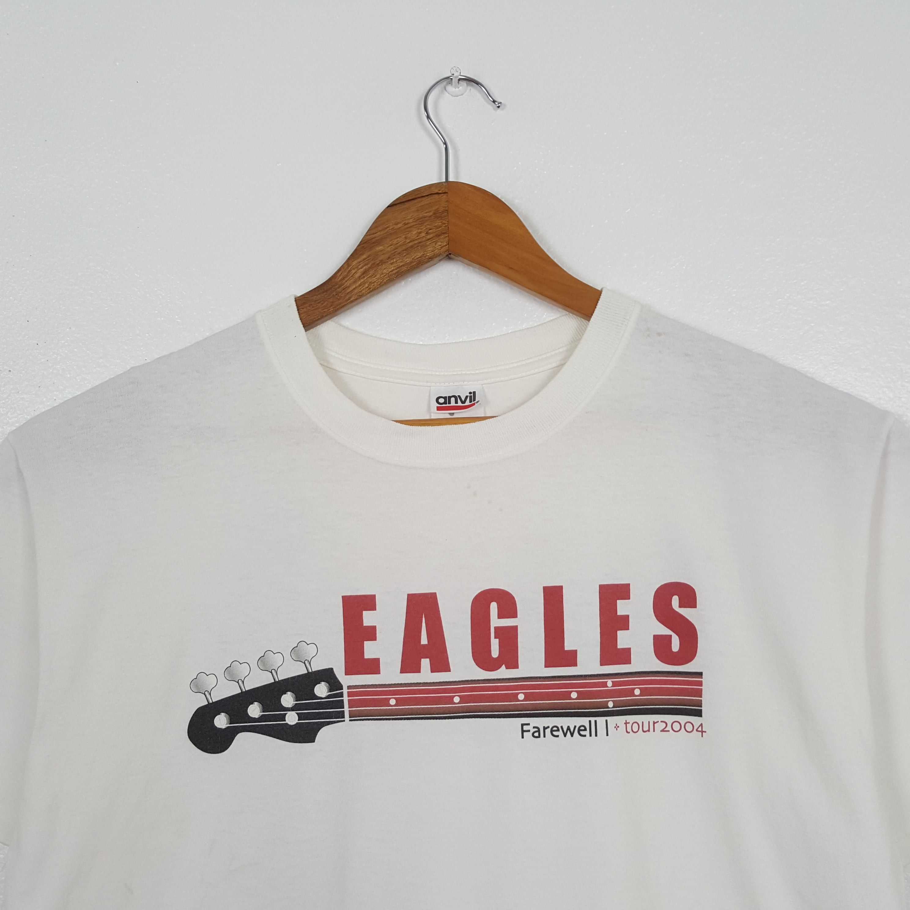 Band Tees Vintage Eagles American Rock Band Tour 2004 T-Shirt C319N18 Size US M / EU 48-50 / 2 - 2 Thumbnail