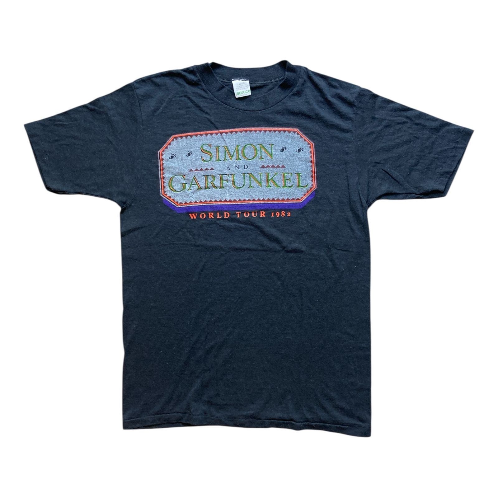 Spruce Simon & Garfunkel 1982 World Tour Single Stitch T-Shirt Size US M / EU 48-50 / 2 - 1 Thumbnail