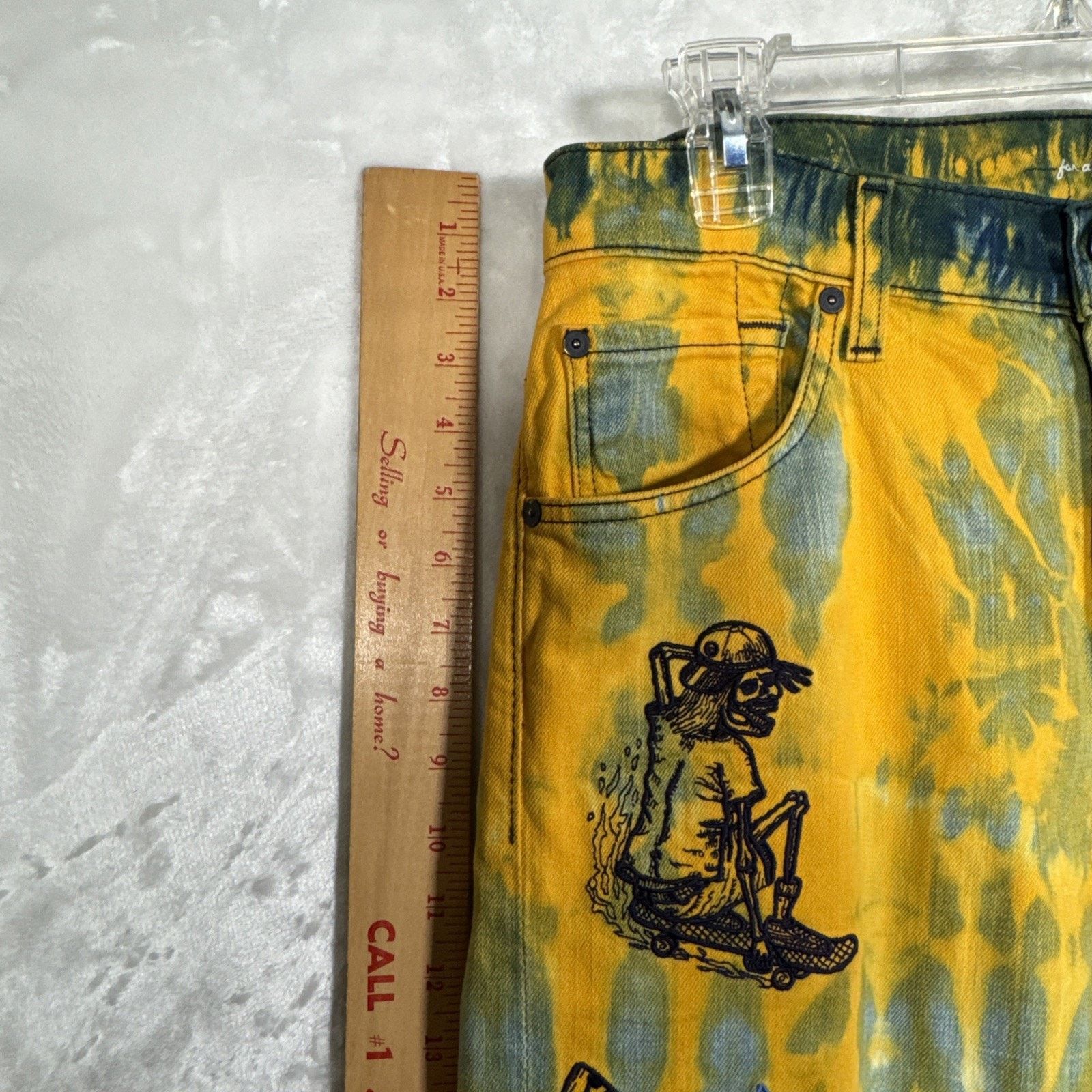 7 For All Mankind Embroidered Skater Tie Dye 7 For All Mankind Austyn Jeans Size US 30 / EU 46 - 17 Thumbnail