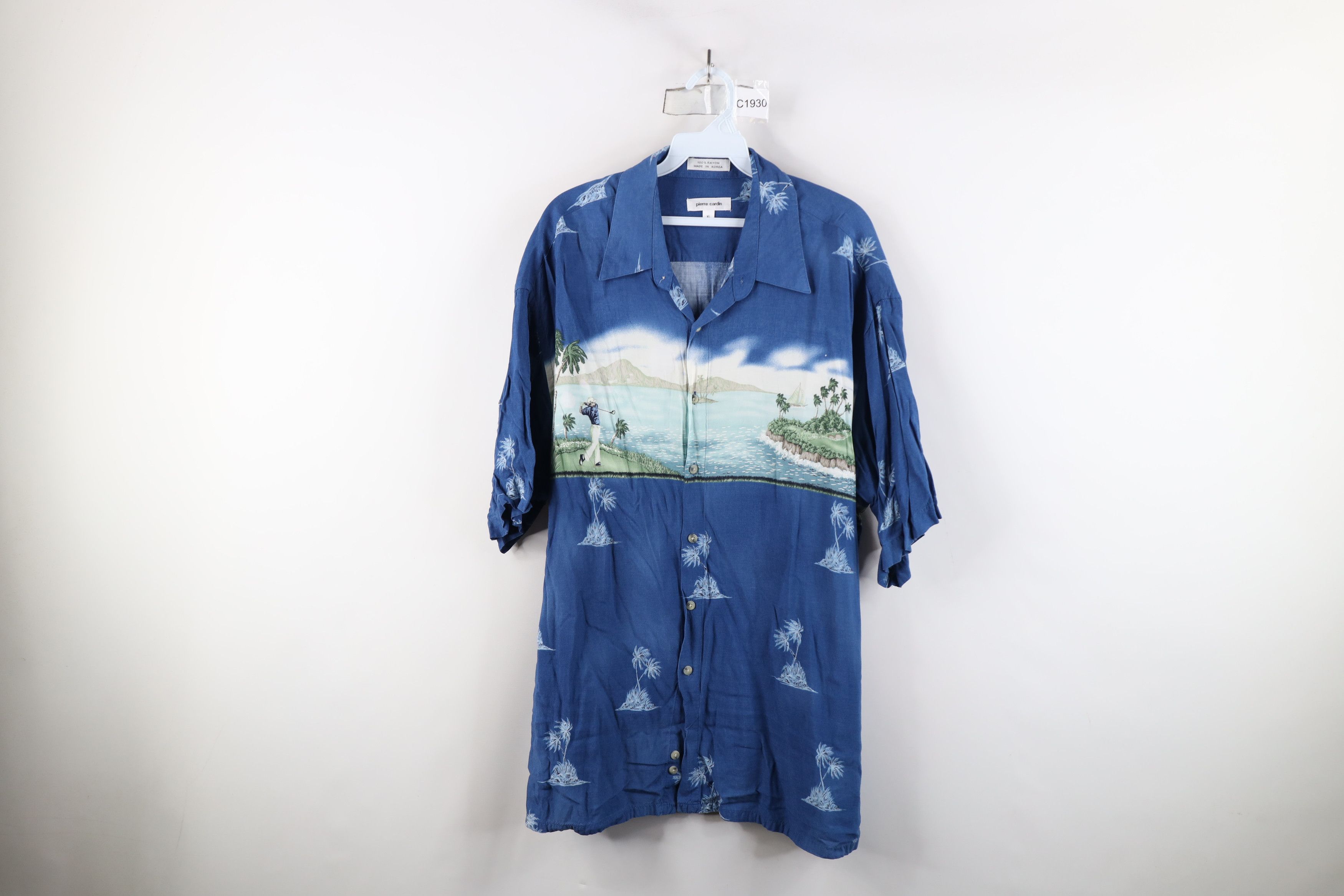 Vintage Vintage 90s Streetwear Golf Over Print Hawaiian Button Shirt Size US XL / EU 56 / 4 - 1 Thumbnail