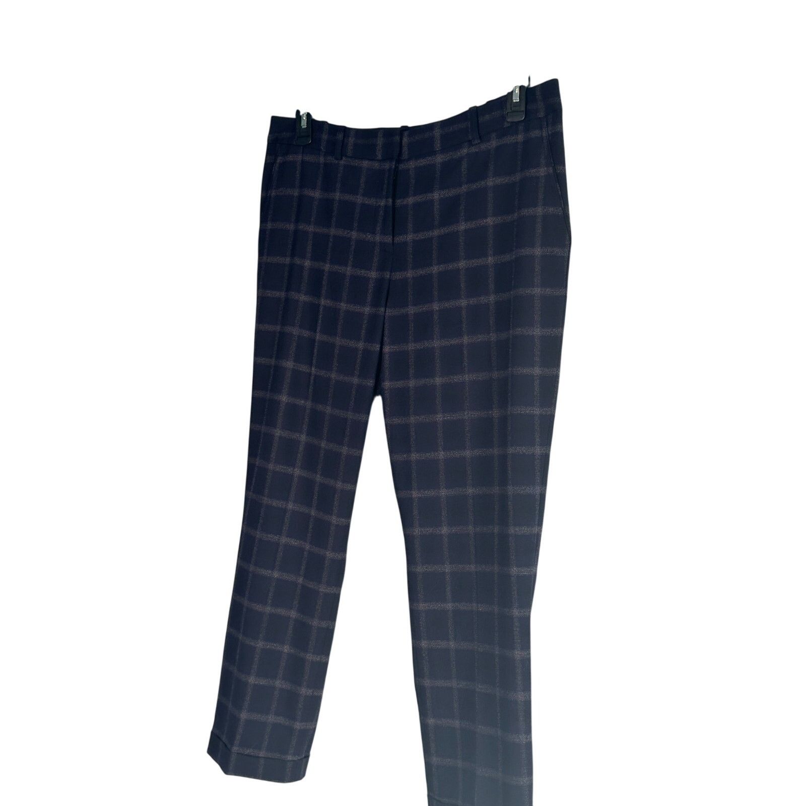 Elie Tahari Tahari purple cream plaid pants size 12 Size 34" / US 12 / IT 48 - 8 Thumbnail