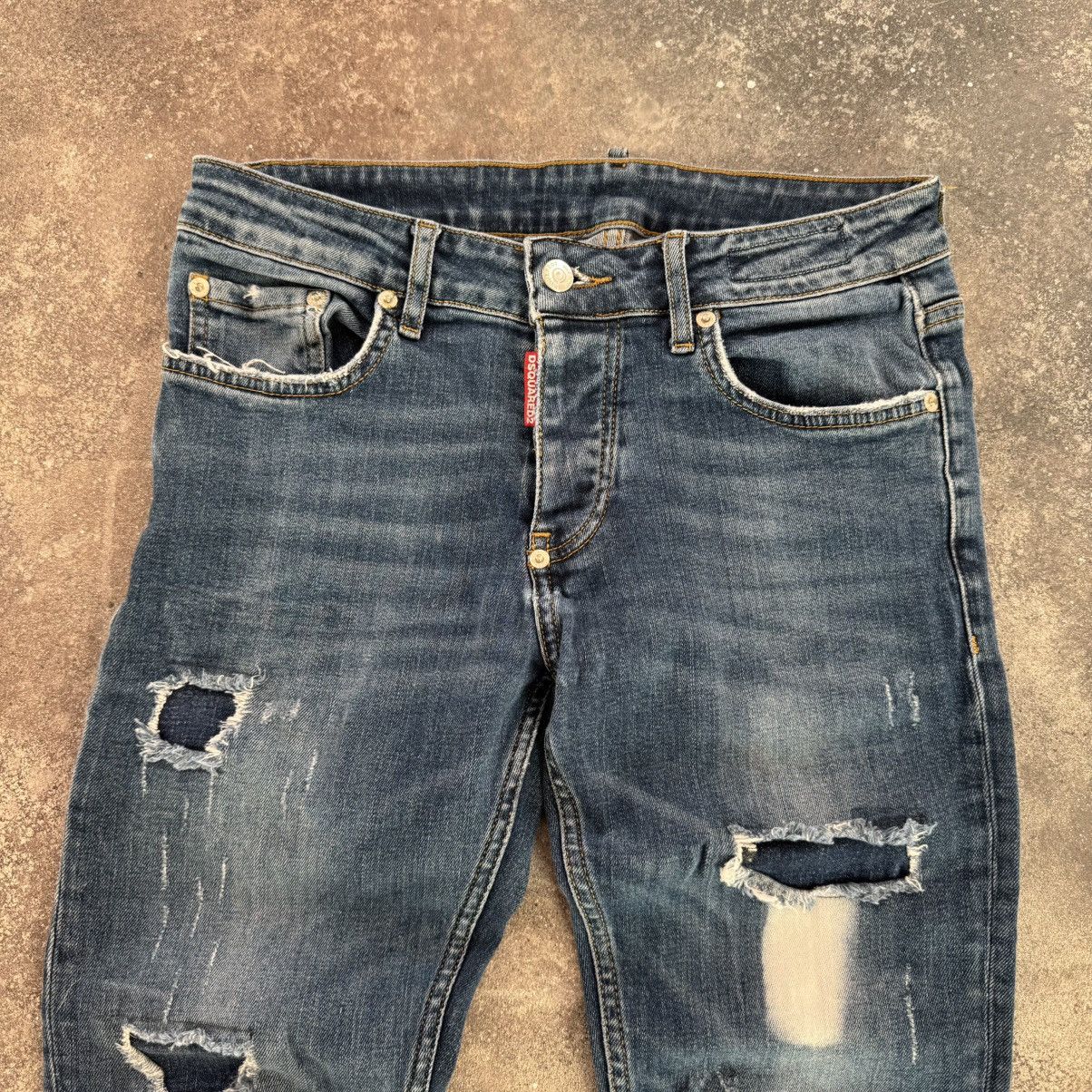 Dsquared2 × Vintage DSQUARED2 Distressed Denim Y2K Jeans Size 28" / US 6 / IT 42 - 5 Thumbnail