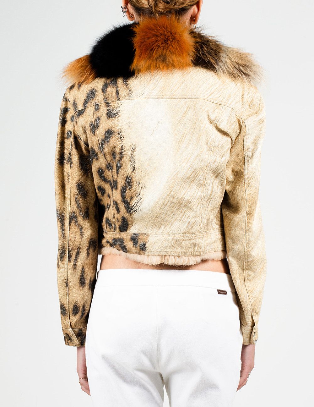 Roberto Cavalli Roberto Cavalli Fur Trucker Jacket Size S / US 4 / IT 40 - 9 Thumbnail