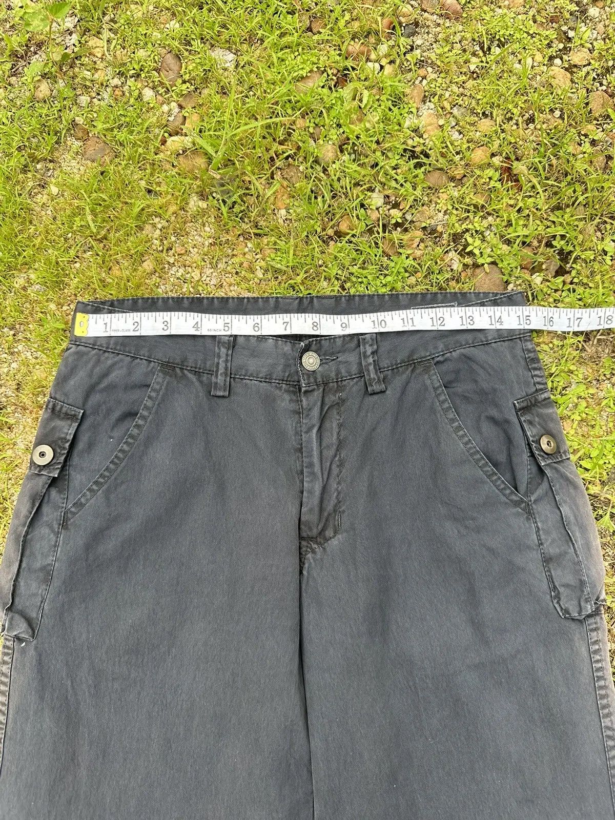 Beauty Beast RNA INC. TROUSERS BAGGY BLACK FADED WIDE LEGS PANTS Size US 29 - 6 Thumbnail