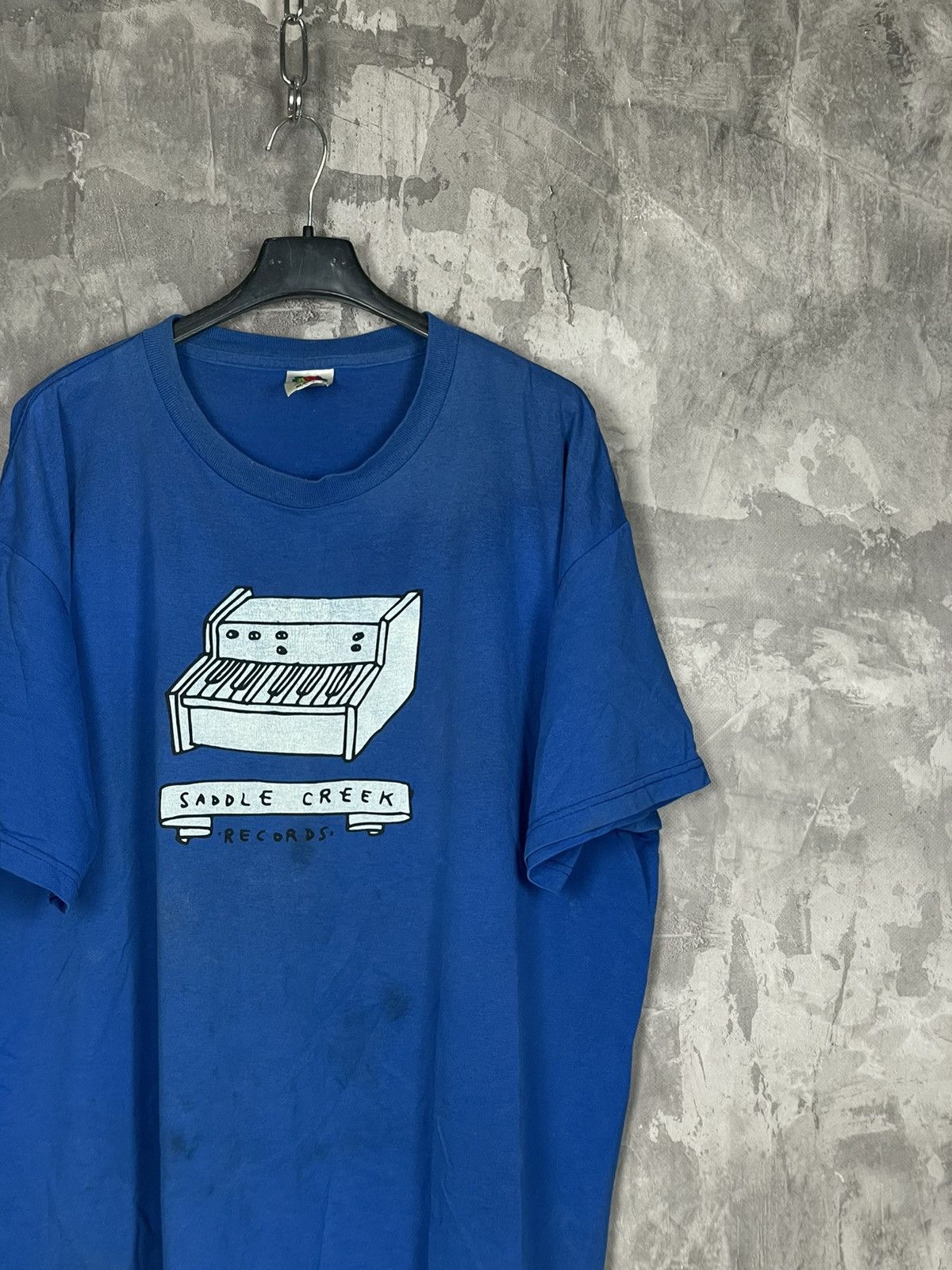 Rap Tees × Vintage Sadle Creek Records Y2K distressed Blue T shirt Size US XL / EU 56 / 4 - 4 Thumbnail