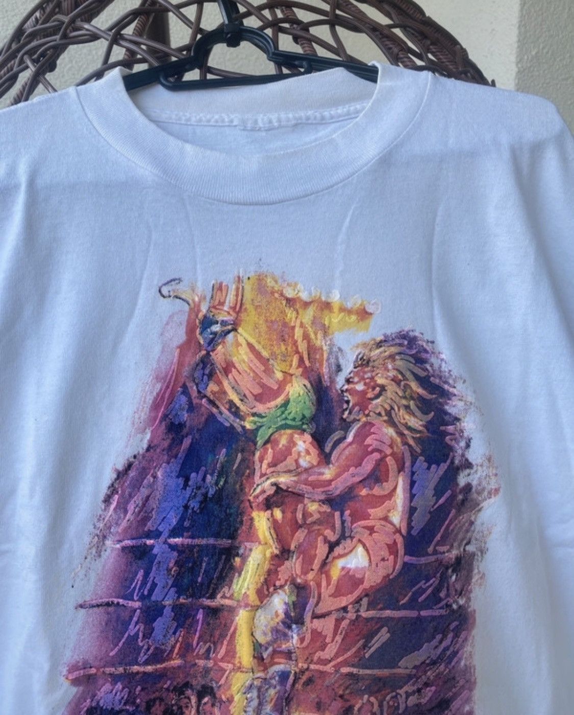 Vintage Vintage wcw wrestling tee 90s Size US L / EU 52-54 / 3 - 3 Thumbnail