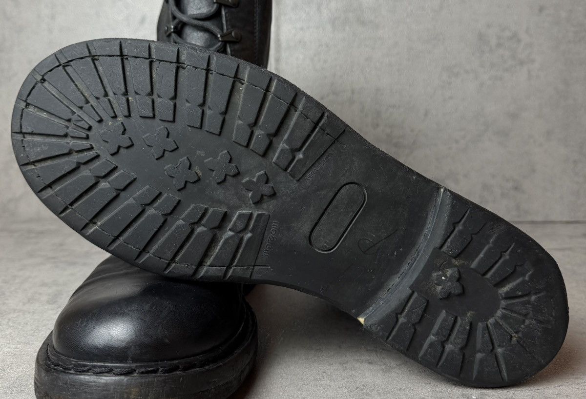 Ann Demeulemeester ANN DEMEULEMEESTER - VITELLO NERO COMBAT BOOTS Size US 8 / EU 41 - 8 Thumbnail