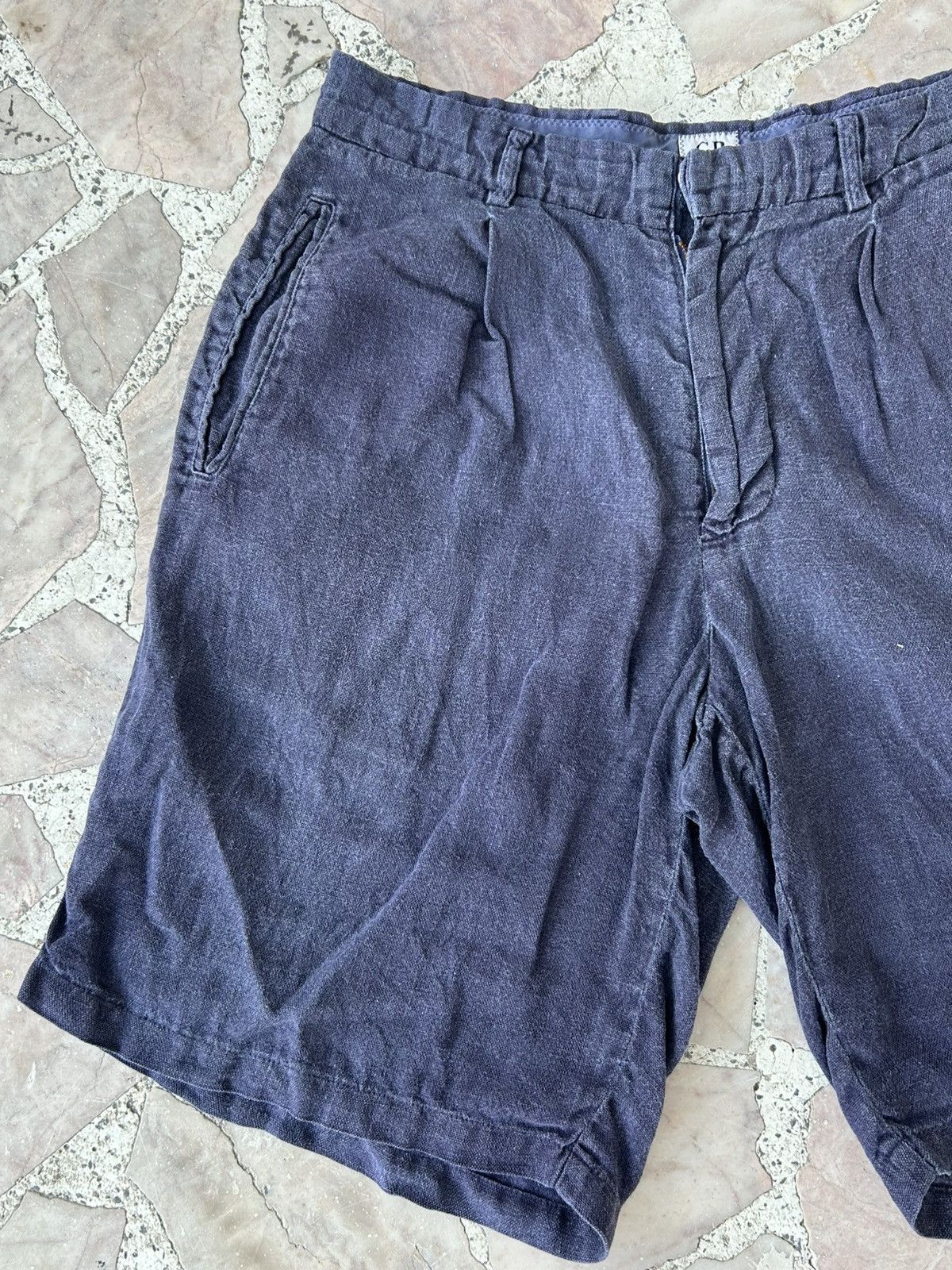 C.P. Company C.P. Company Vintage Linen Blue Shorts Size US 32 / EU 48 - 3 Thumbnail
