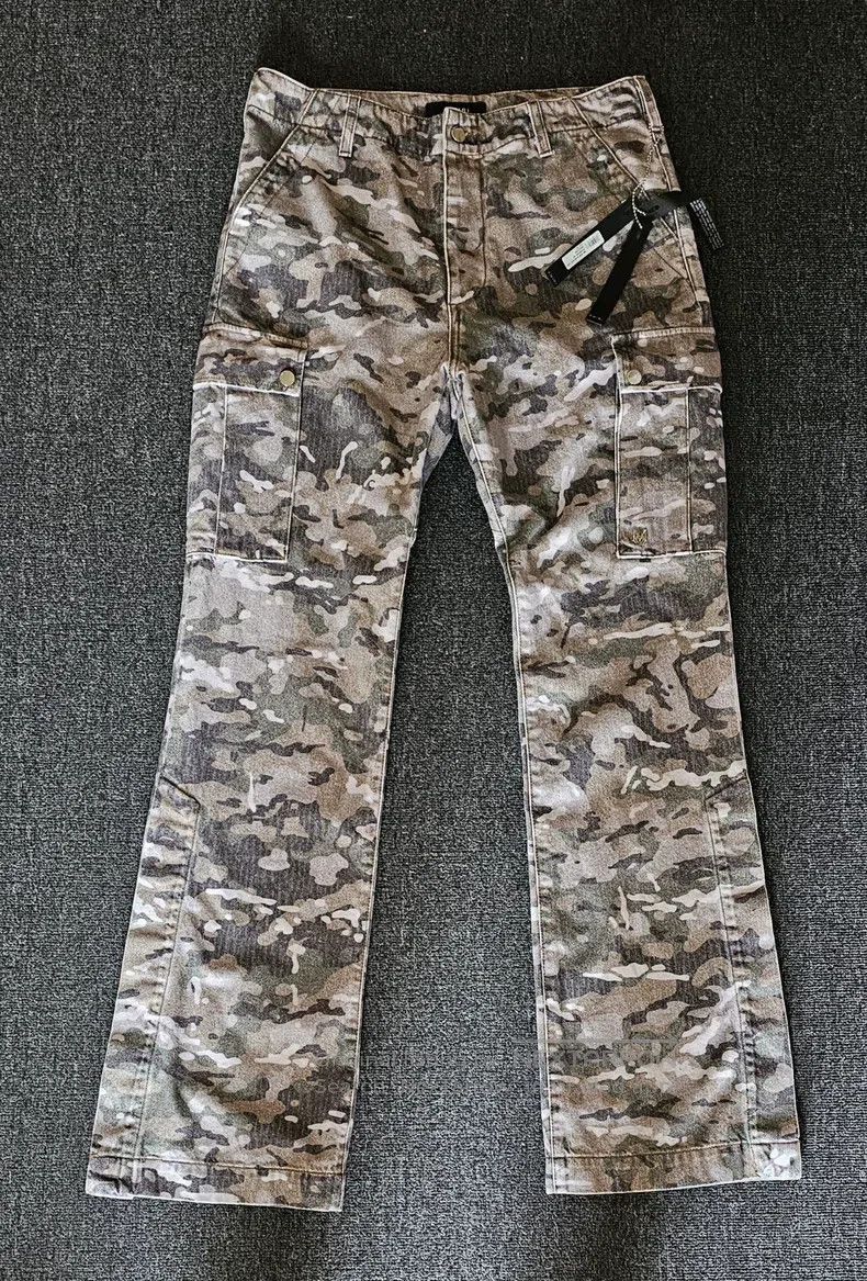 Amiri Amiri Washed Camo Denim Pants Size US 32 / EU 48 - 2 Thumbnail
