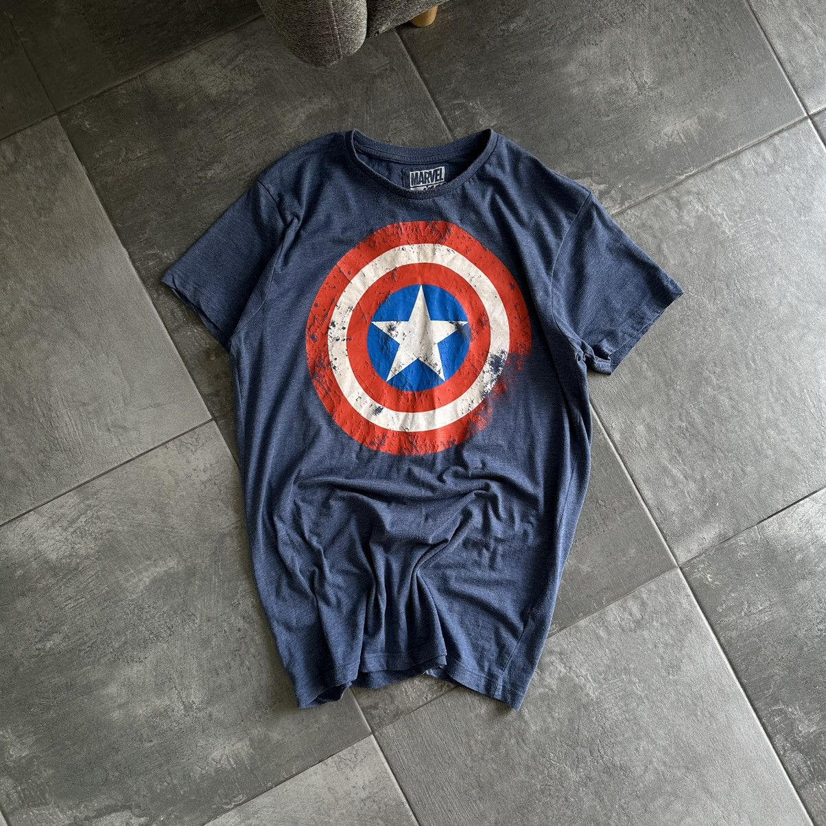 Marvel Comics × Vintage Vintage Marvel T-shirts Capitan America Big Logo Y2K 00s USA Size US M / EU 48-50 / 2 - 3 Thumbnail