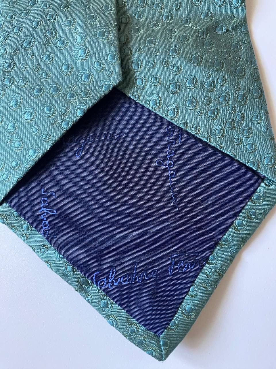 Salvatore Ferragamo Vintage Ties Salvatore Ferragamo Italy Designer 100%silk Size ONE SIZE - 5 Thumbnail