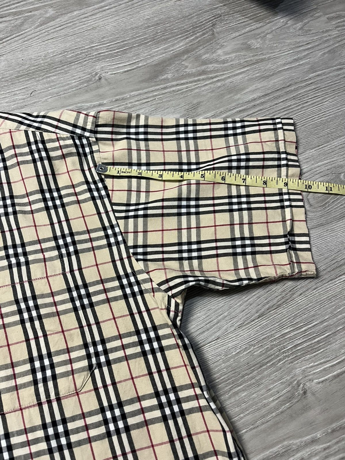 Burberry Vintage Burberry Novacheck Short Sleeve Button Up Shirt Size US L / EU 52-54 / 3 - 12 Thumbnail