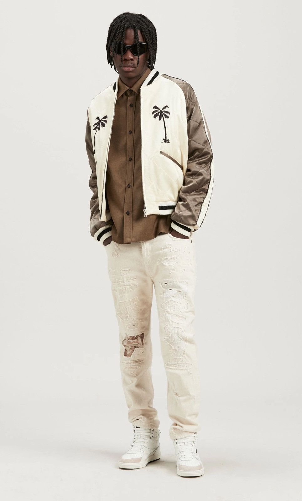 Palm Angels NWT Upsidedown Palm Sukajan Quilted Jacket Size US M / EU 48-50 / 2 - 19 Thumbnail